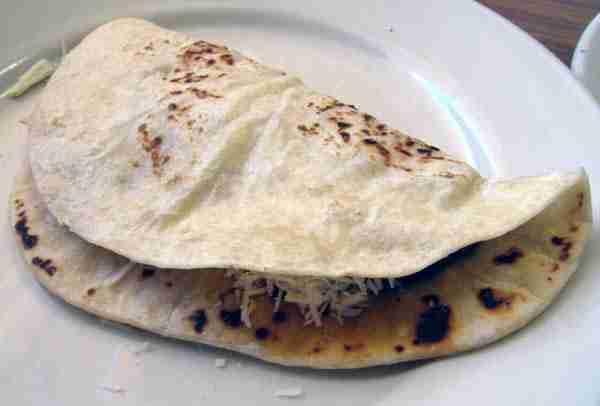 Baleada best thing to eat in Roatan Honduras street food