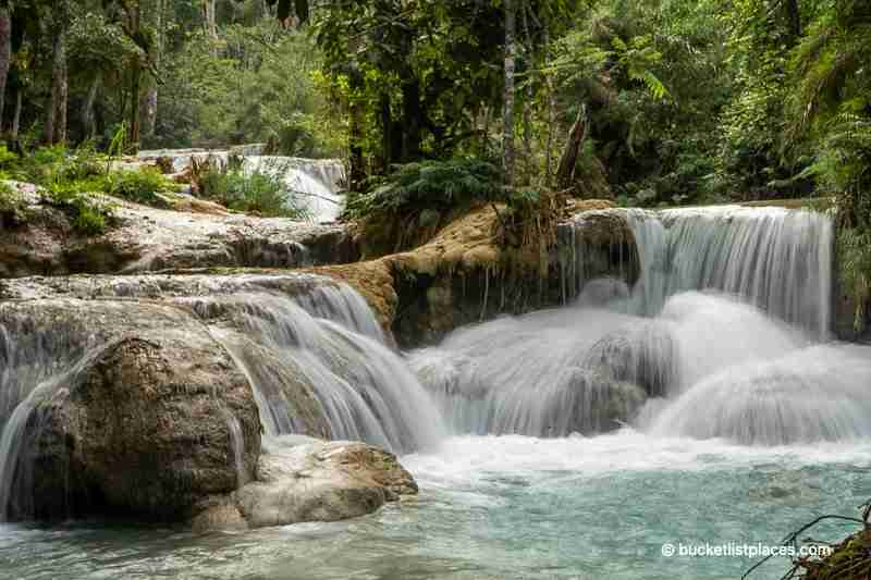 10 Most Beautiful Places in Laos to Visit 25 Kuang Si Waterfall the most beautiful place in Laos